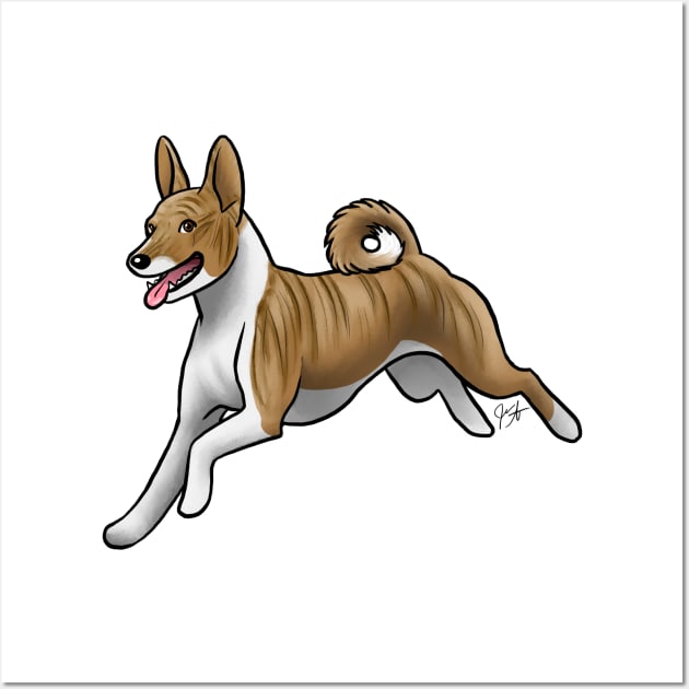 Dog - Basenji - Brindle Wall Art by Jen's Dogs Custom Gifts and Designs